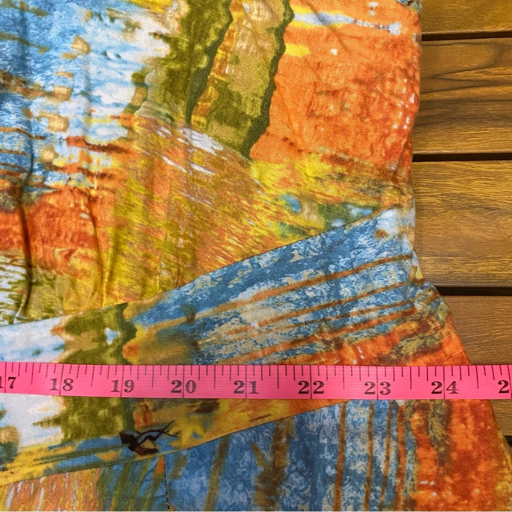 Retrolicious Women’s Dress Size 4X 100% Cotton Abstract Landscape Feminine - Picture 10 of 11